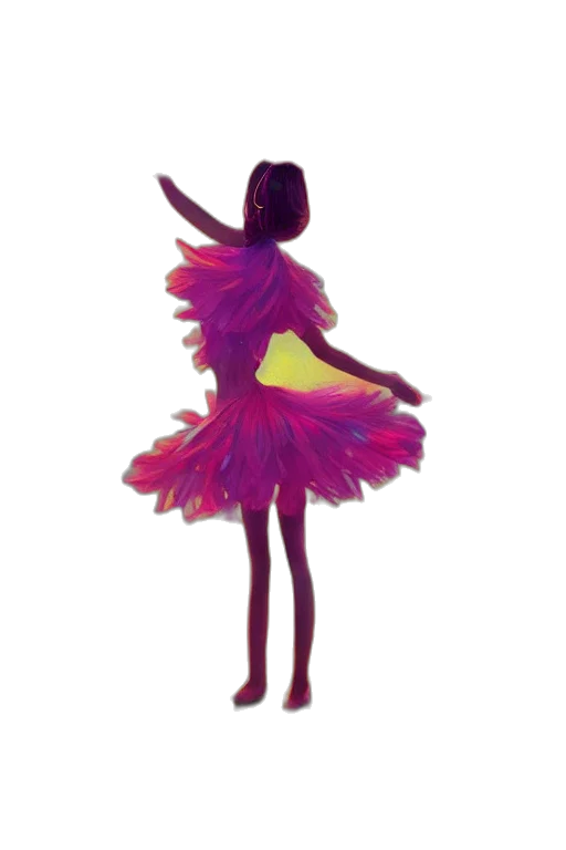 dress, concept art, 3d render, pixel art transparent PNG cut-out