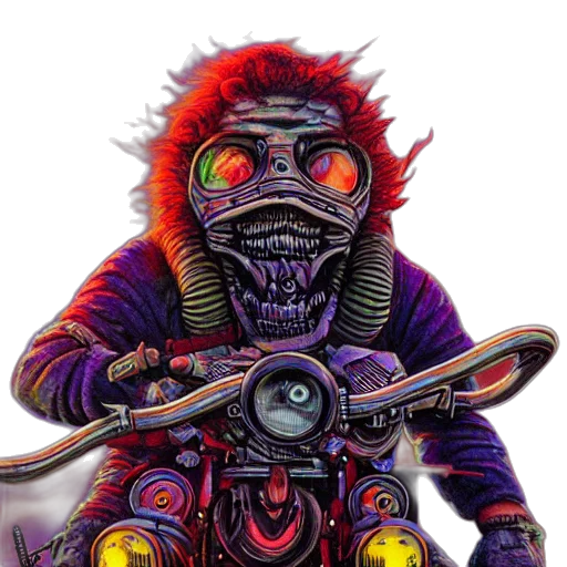 jacket, mask, creature, concept art transparent PNG cut-out