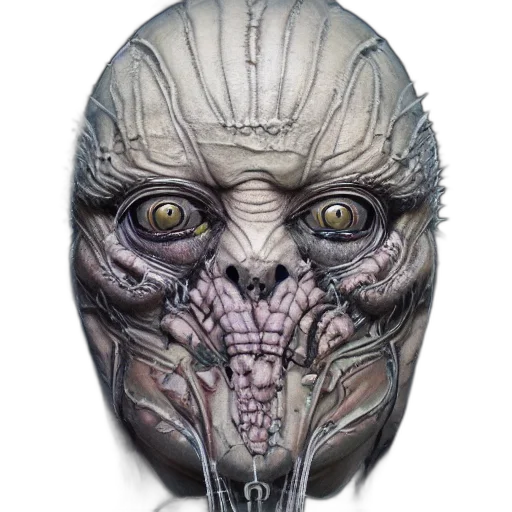 mask, face, creature, robot transparent PNG cut-out