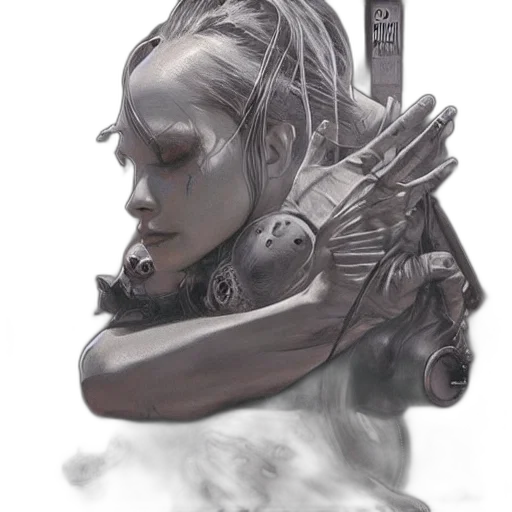 robot, mask, face, weapon transparent PNG cut-out
