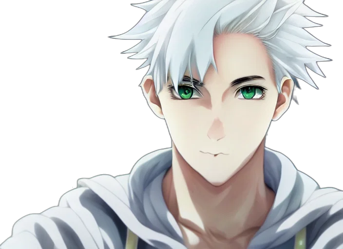face, anime, fantasy art, cartoon transparent PNG cut-out