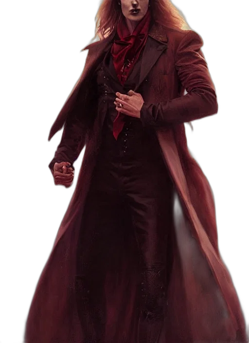 jacket, staff, concept art, comic book art transparent PNG cut-out
