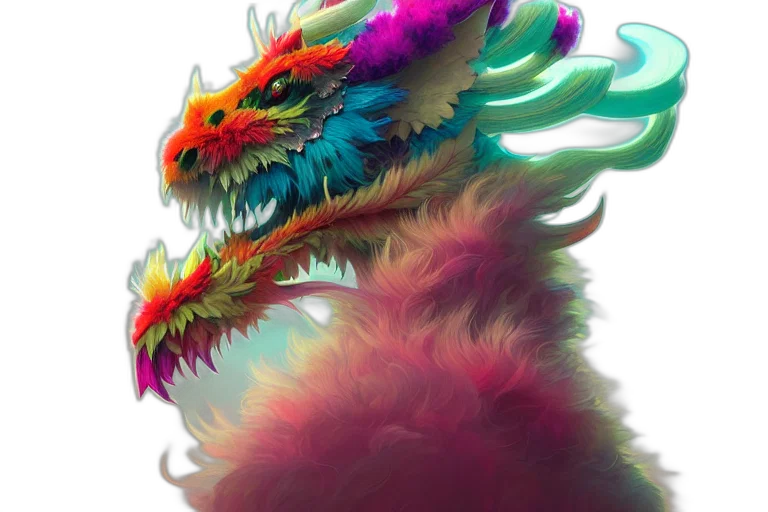 dragon, creature, mask, animal transparent PNG cut-out