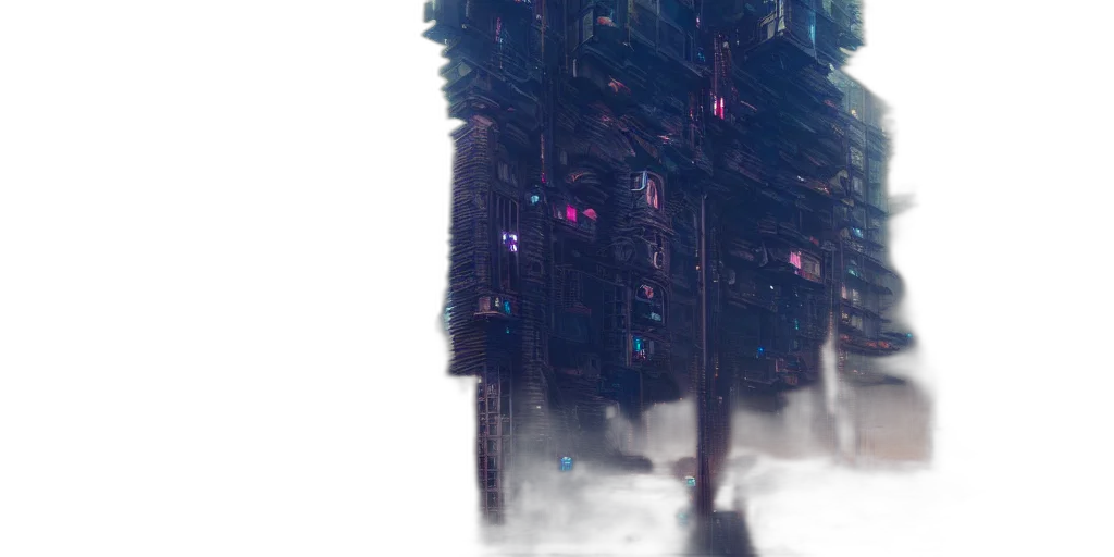 robot, building, weapon, sword transparent PNG cut-out