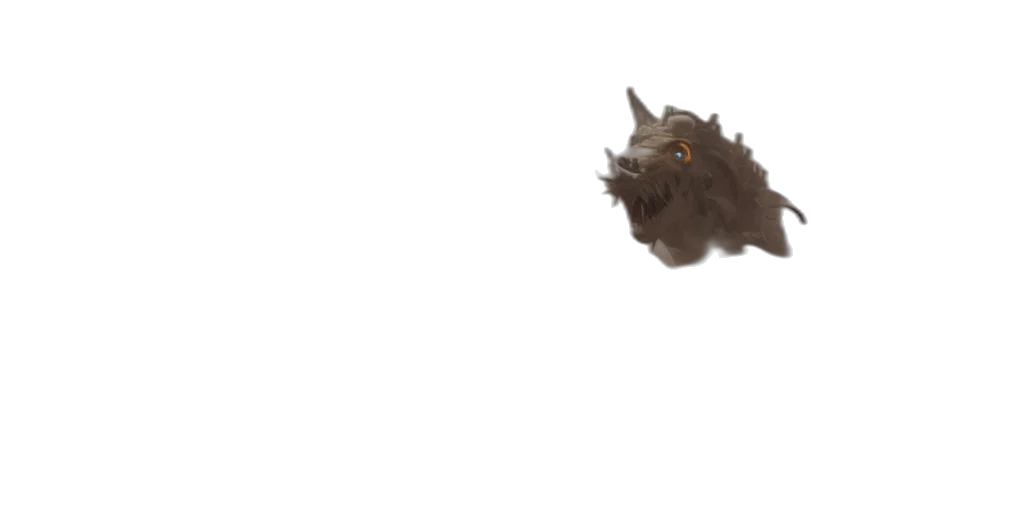 dragon, creature, animal, hair transparent PNG cut-out