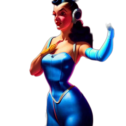 dress, comic book art, concept art, cartoon transparent PNG cut-out