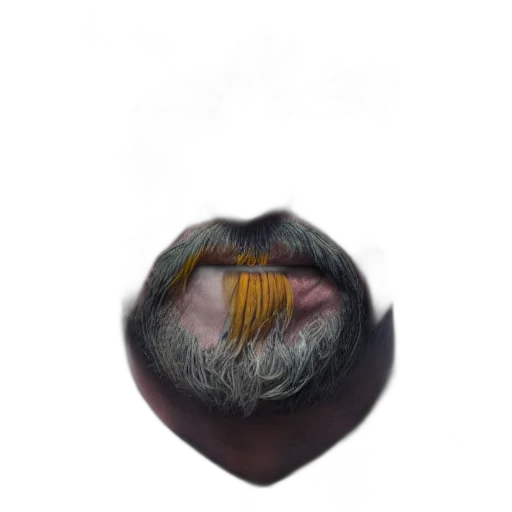 hair, mask, face, creature transparent PNG cut-out