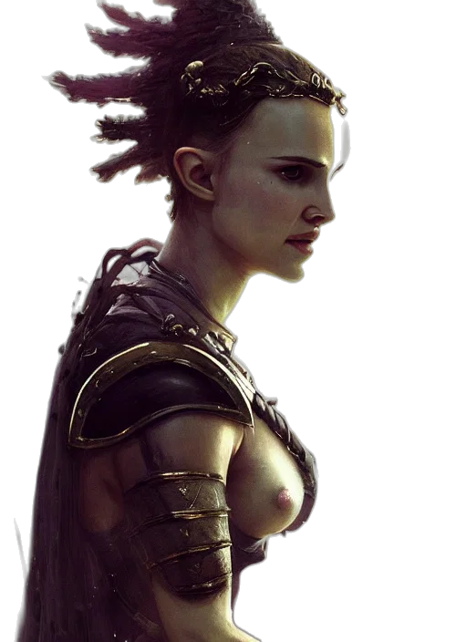 face, hair, fantasy art, concept art transparent PNG cut-out
