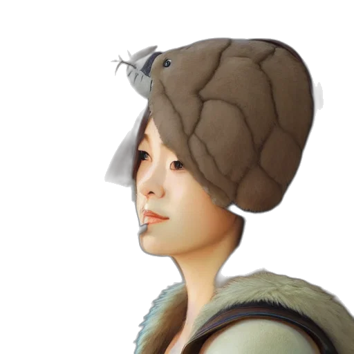 hat, crown, face, staff transparent PNG cut-out