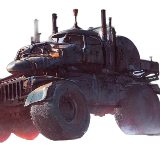 car, robot, weapon, concept art transparent PNG cut-out