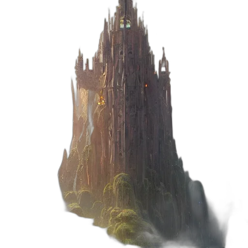 building, crown, dragon, sword transparent PNG cut-out