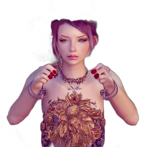 jewelry, dress, crown, fantasy art transparent PNG cut-out