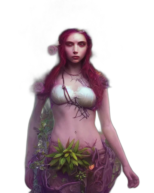 dress, creature, crown, concept art transparent PNG cut-out