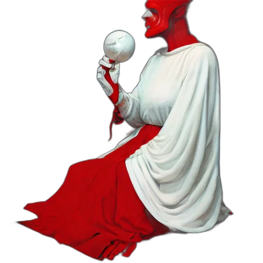 staff, mask, creature, concept art transparent PNG cut-out