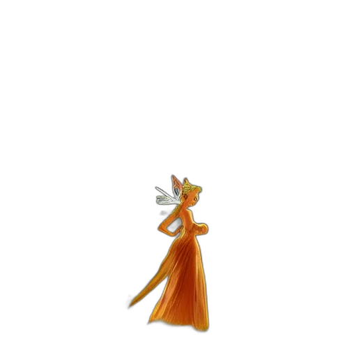 staff, dress, flower, crown transparent PNG cut-out