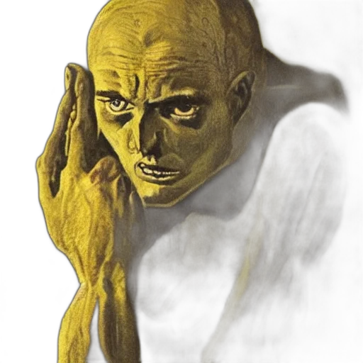 mask, face, creature, staff transparent PNG cut-out