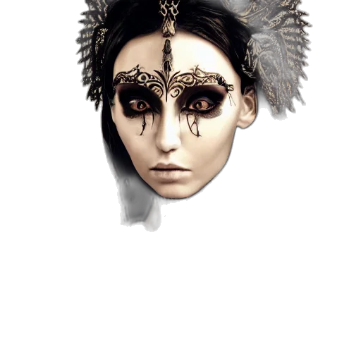 mask, crown, jewelry, face transparent PNG cut-out