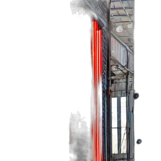 building, car, robot, staff transparent PNG cut-out