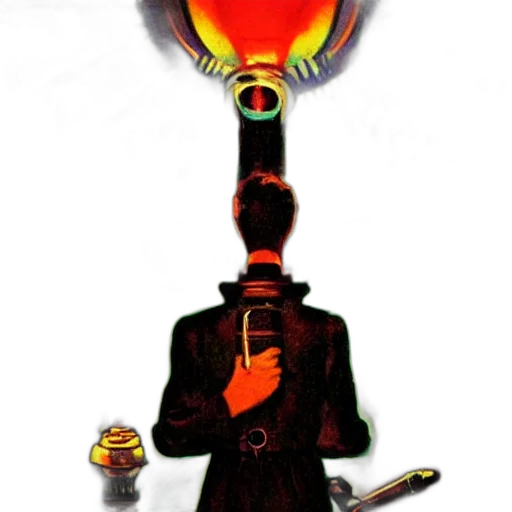 staff, mask, robot, sword transparent PNG cut-out