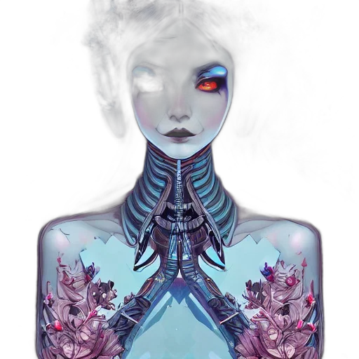 robot, mask, face, creature transparent PNG cut-out