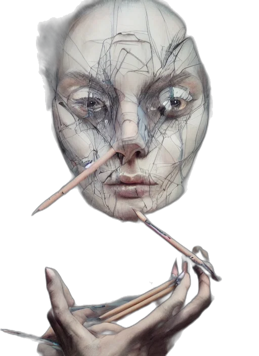 mask, face, staff, creature transparent PNG cut-out