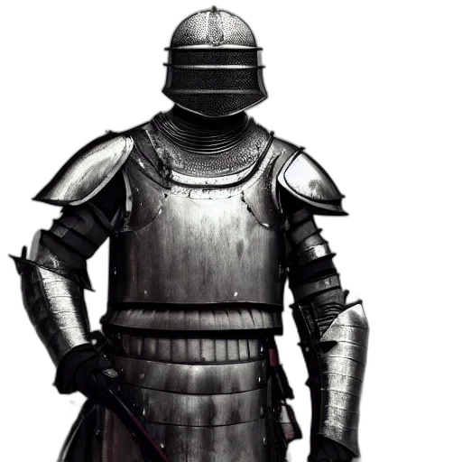 sword, robot, concept art, 3d render transparent PNG cut-out
