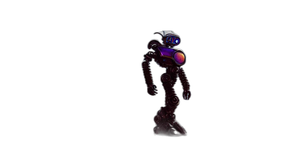 robot, creature, animal, staff transparent PNG cut-out