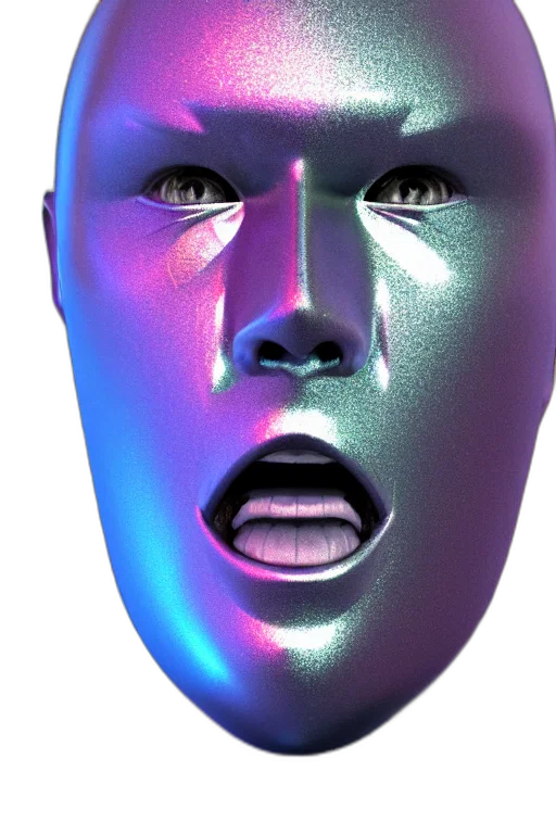 mask, face, robot, creature transparent PNG cut-out