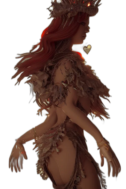 dress, concept art, fantasy art, comic book art transparent PNG cut-out