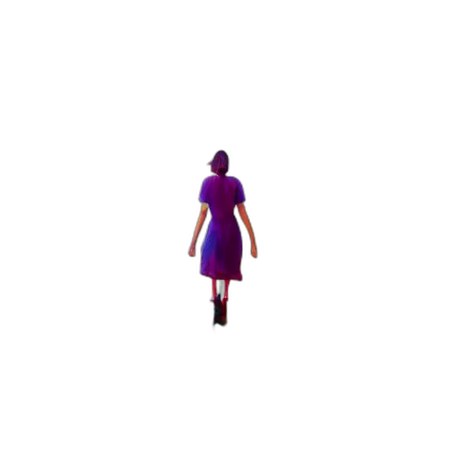 dress, robot, staff, creature transparent PNG cut-out