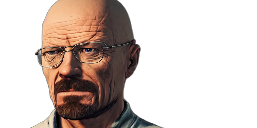 face, photorealistic, 3d render, comic book art transparent PNG cut-out
