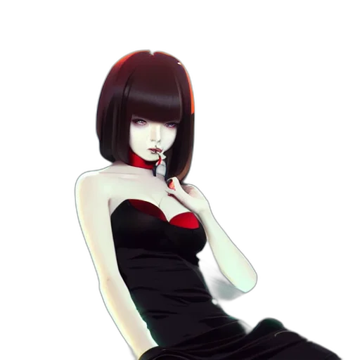 dress, jewelry, staff, anime transparent PNG cut-out