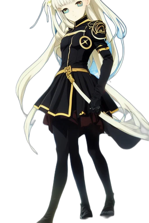 dress, staff, sword, weapon transparent PNG cut-out