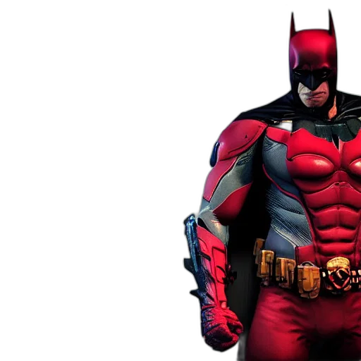 comic book art, concept art, 3d render, red transparent PNG cut-out