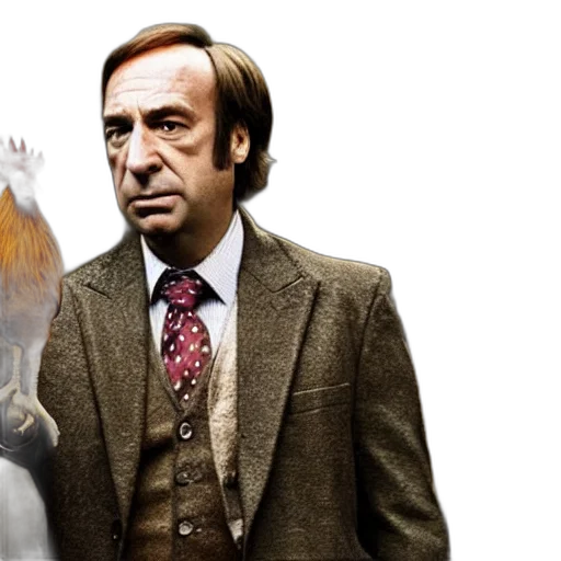 saul, goodman, rooster, medieval transparent PNG cut-out