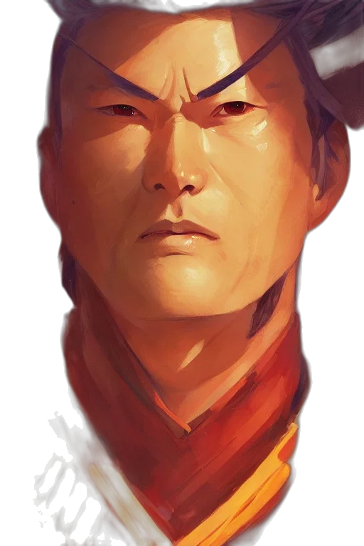 face, staff, dragon, photorealistic transparent PNG cut-out