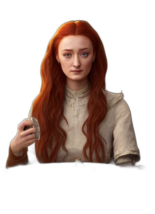 face, dragon, staff, hair transparent PNG cut-out