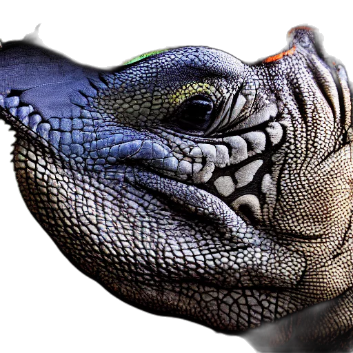 animal, creature, dragon, face transparent PNG cut-out