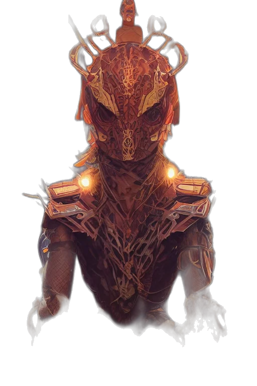 mask, dragon, creature, face transparent PNG cut-out
