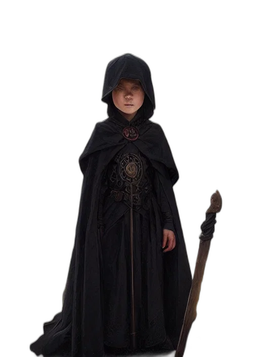 staff, dress, sword, jacket transparent PNG cut-out