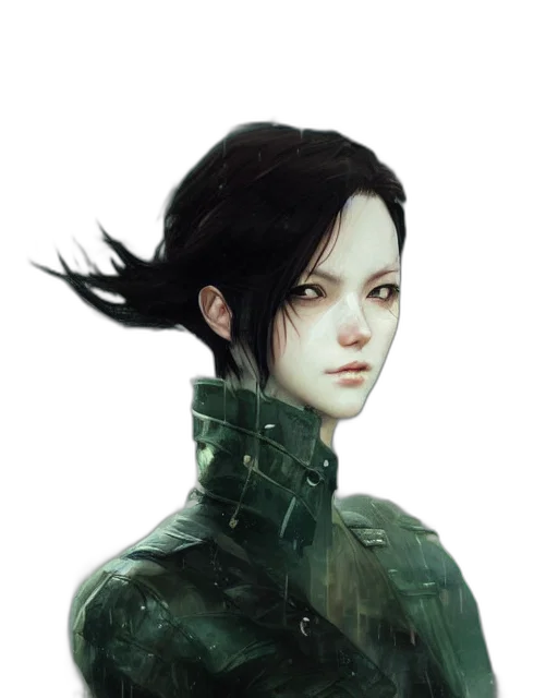 face, robot, mask, jacket transparent PNG cut-out