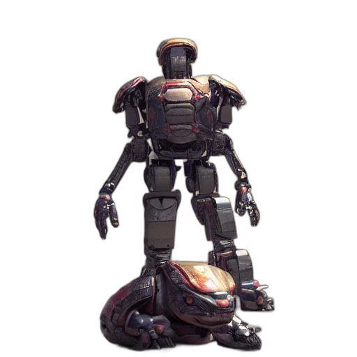 robot, weapon, creature, staff transparent PNG cut-out