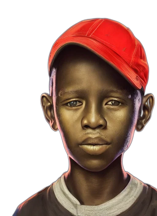 face, photorealistic, concept art, oil painting transparent PNG cut-out