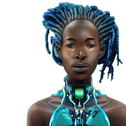 robot, jewelry, cyberpunk, concept art transparent PNG cut-out