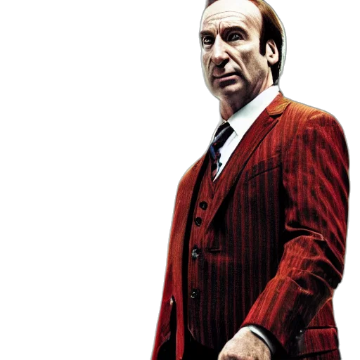 jacket, staff, red, saul transparent PNG cut-out