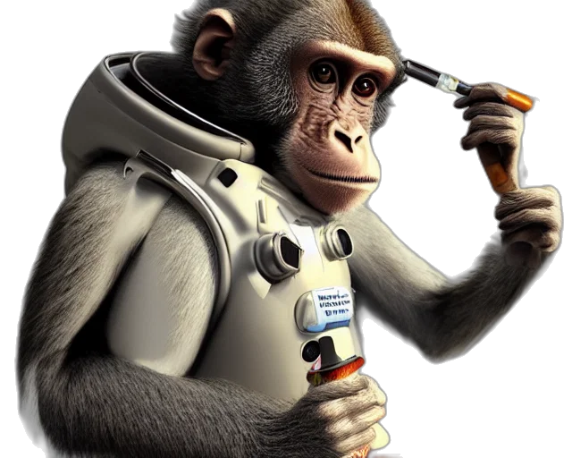 staff, animal, photorealistic, 3d render transparent PNG cut-out