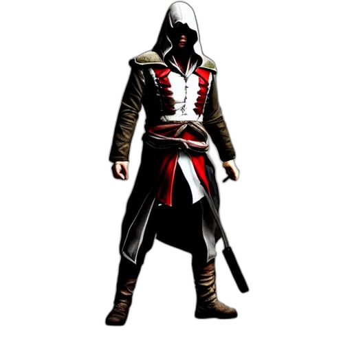 jacket, sword, staff, concept art transparent PNG cut-out
