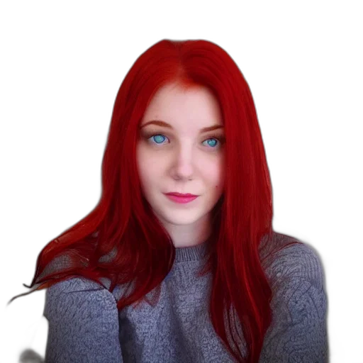 hair, face, staff, creature transparent PNG cut-out