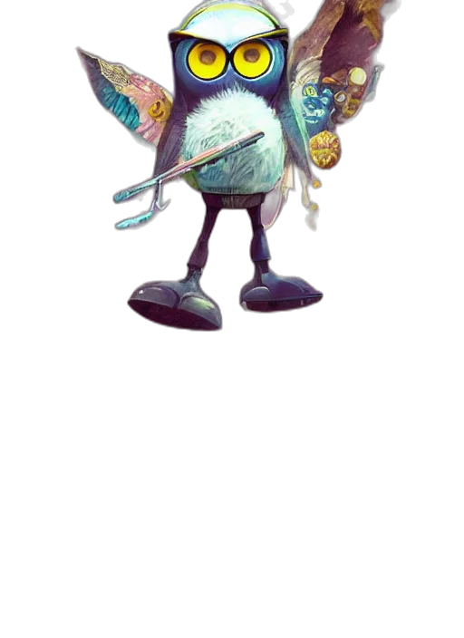 staff, jacket, creature, weapon transparent PNG cut-out