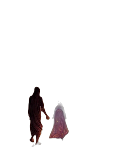 dress, creature, sword, hair transparent PNG cut-out